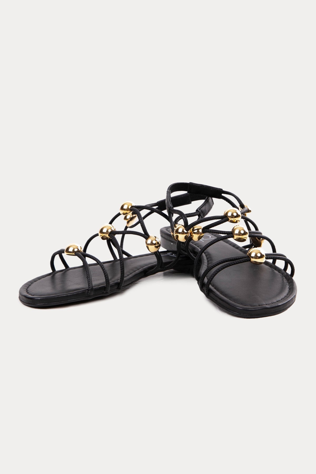 Agl Summer Sandal Balls Örgü Deri Sandalet