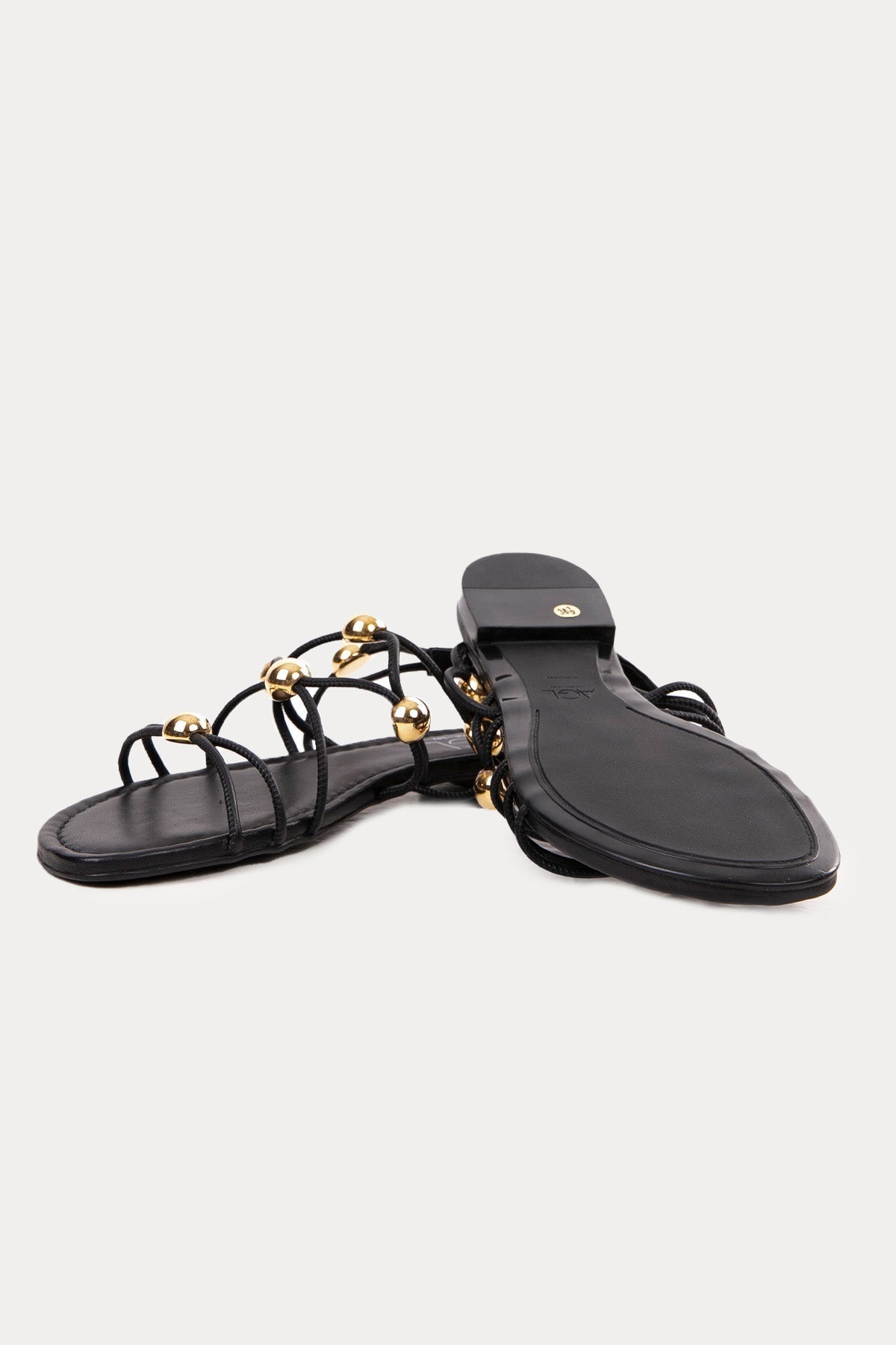 Agl Summer Sandal Balls Örgü Deri Sandalet