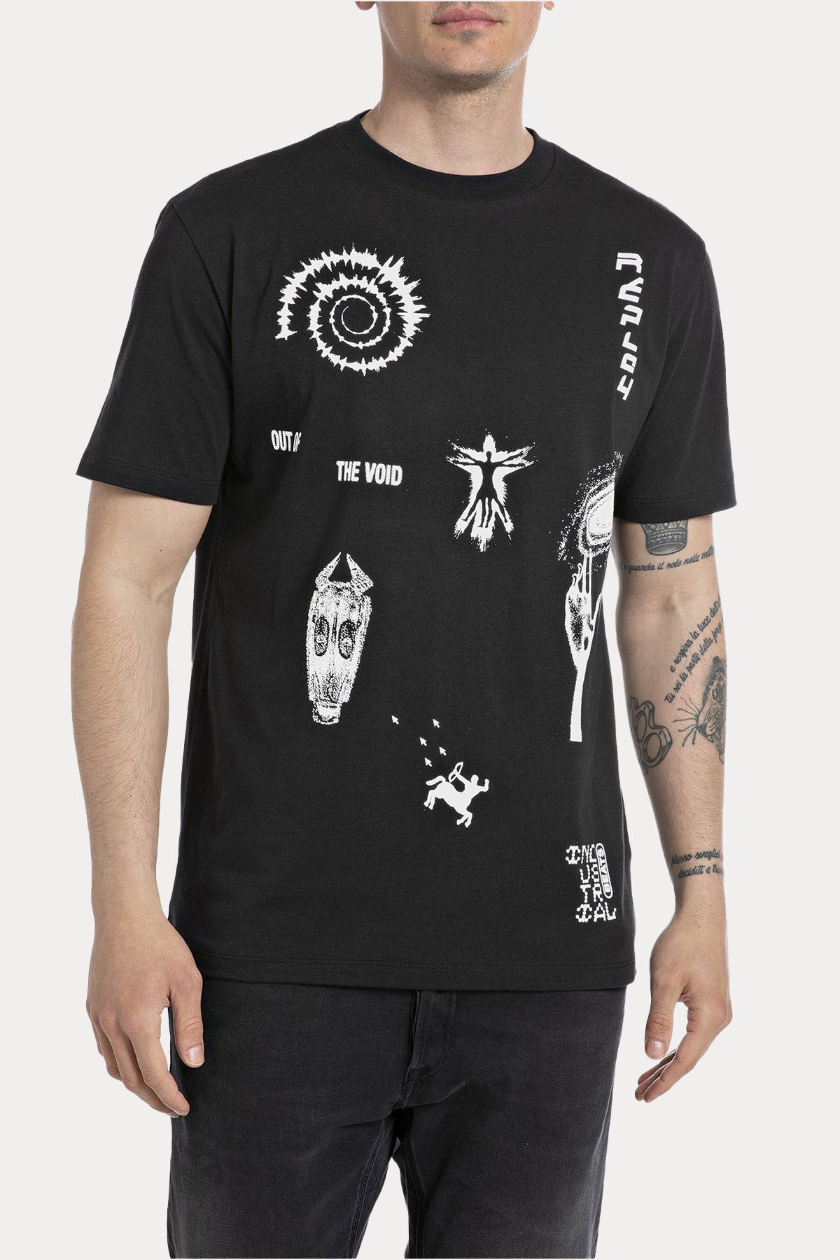 Replay Yuvarlak Yaka Logolu T-shirt