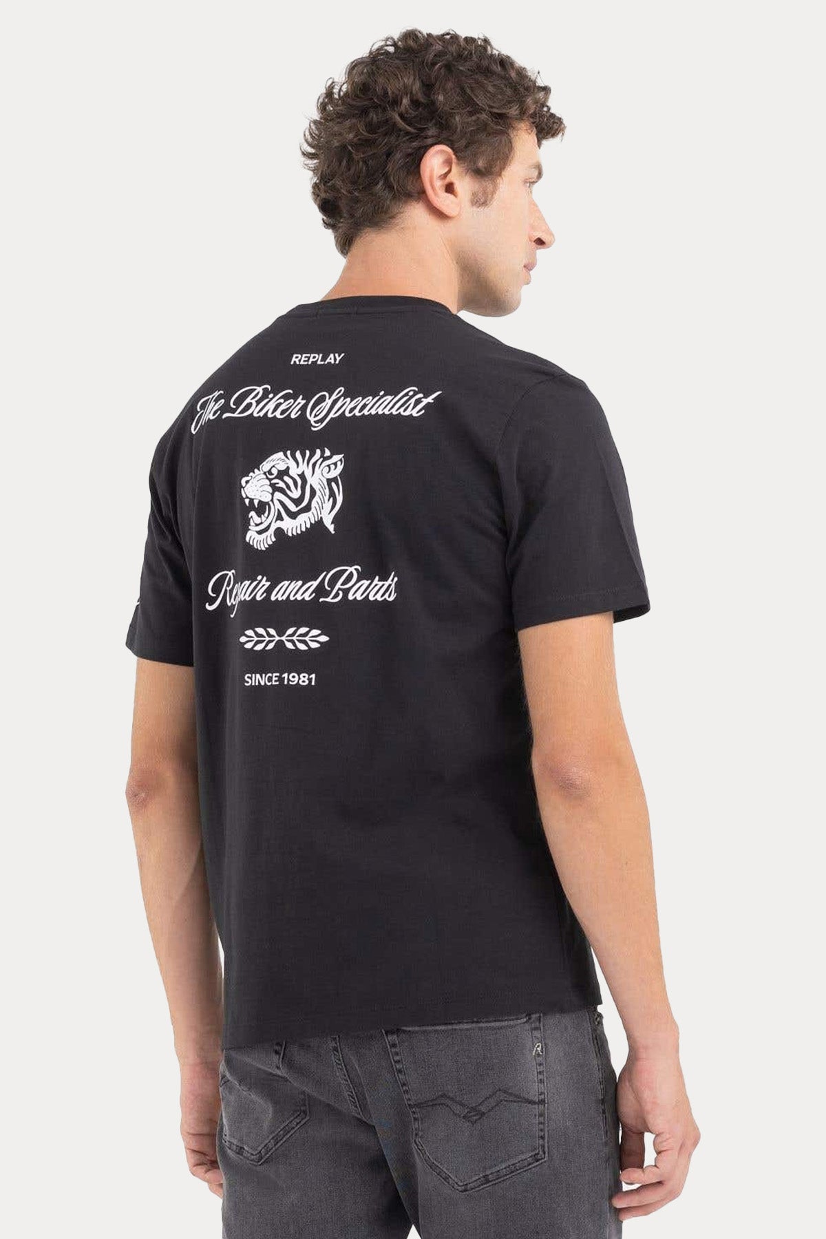 Replay Yuvarlak Yaka Logolu T-shirt