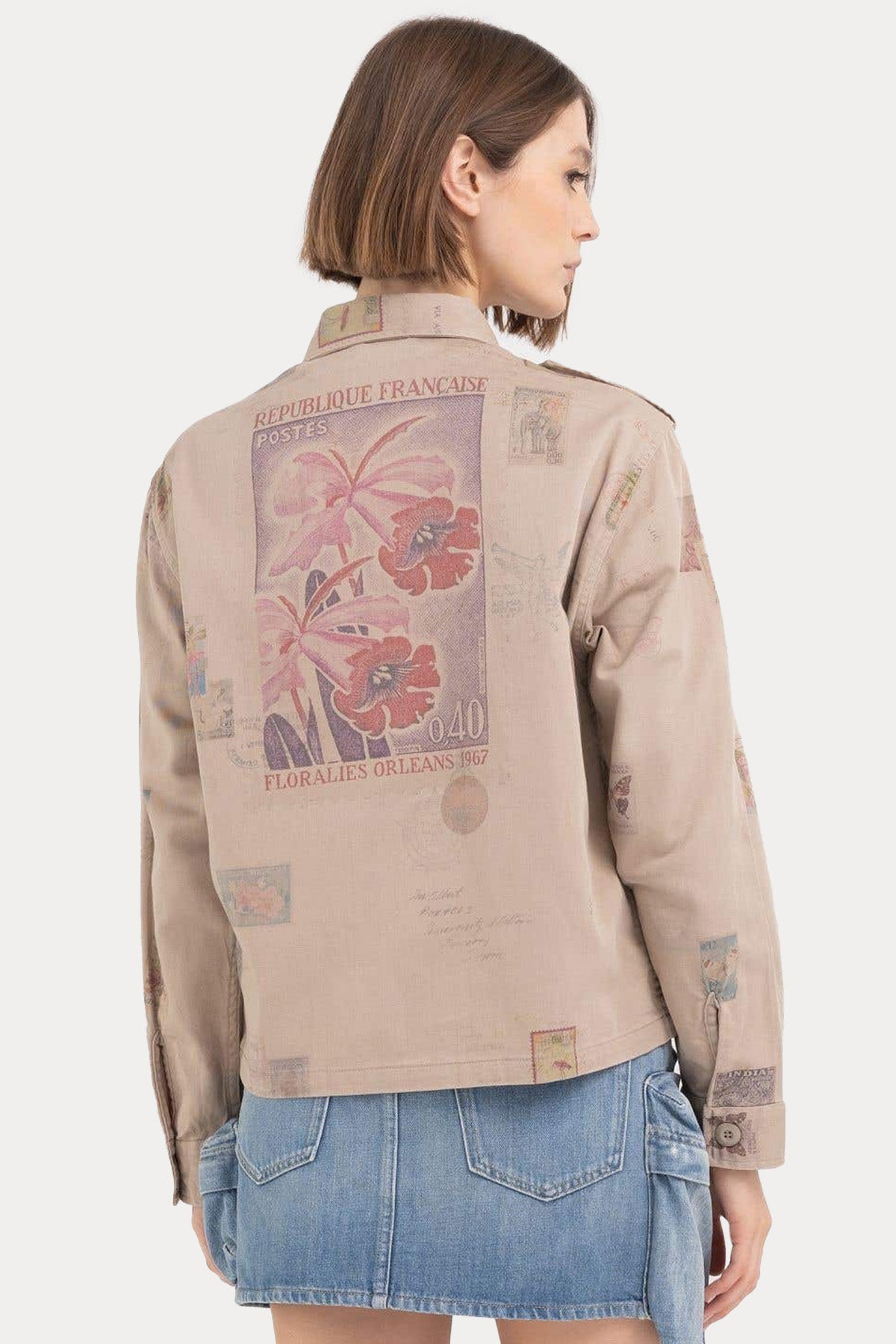 Replay Boy Fit Logolu Cep Detaylı Gömlek Ceket