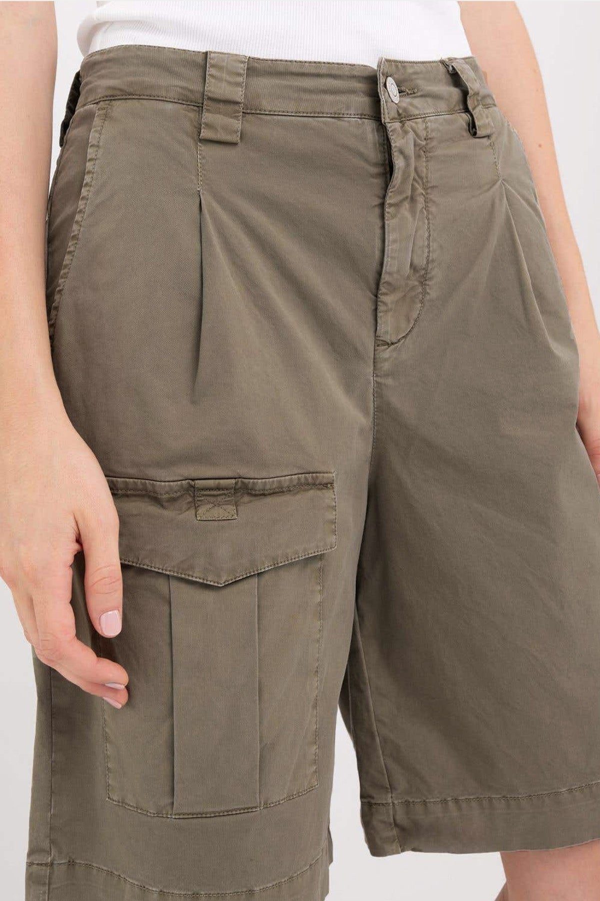 Replay Regular Fit Pileli Kargo Cepli Şort-Şort-Libas