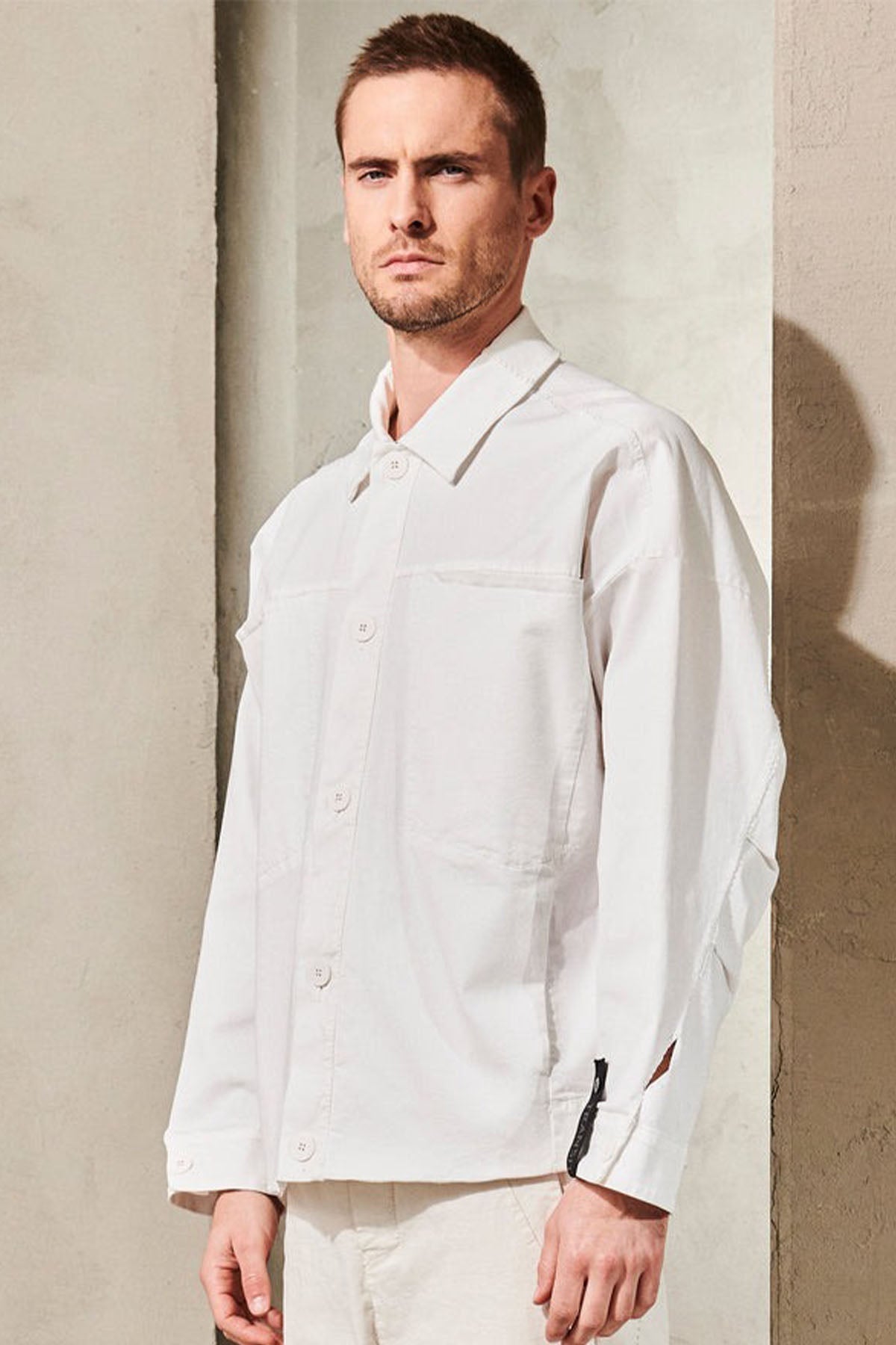 Transit Cep Detaylı Geniş Kesim Gömlek Ceket