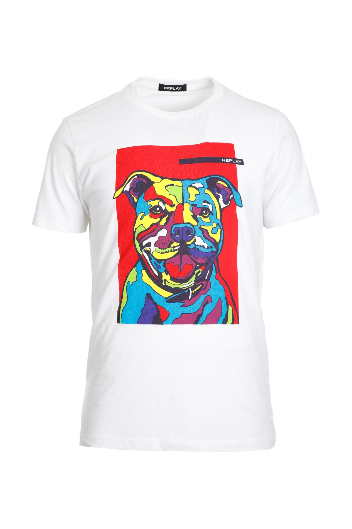 Replay Yuvarlak Yaka Köpek Grafikli T-shirt-Libas Trendy Fashion Store