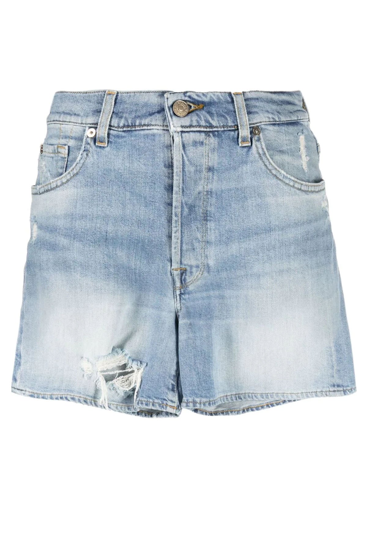 7 For All Mankind Billie Yüksek Bel Jean Streç Şort-Libas Trendy Fashion Store