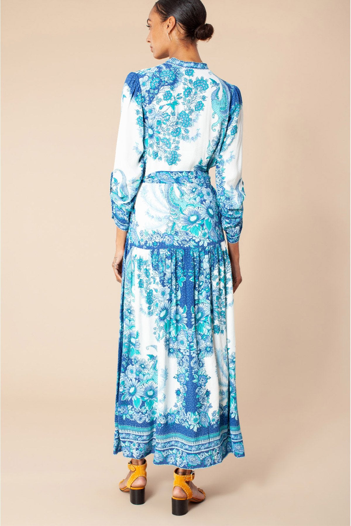 Hale Bob V Yaka Maxi Elbise-Libas Trendy Fashion Store