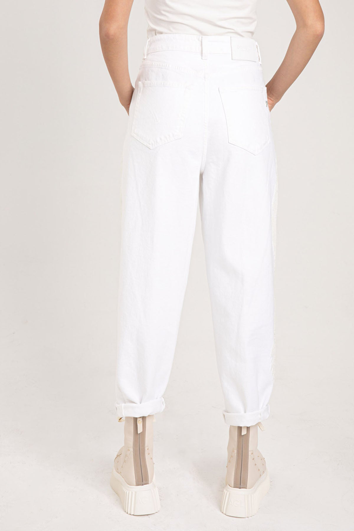 Dondup Claire Loose Fit Tek Pile Jeans-Libas Trendy Fashion Store