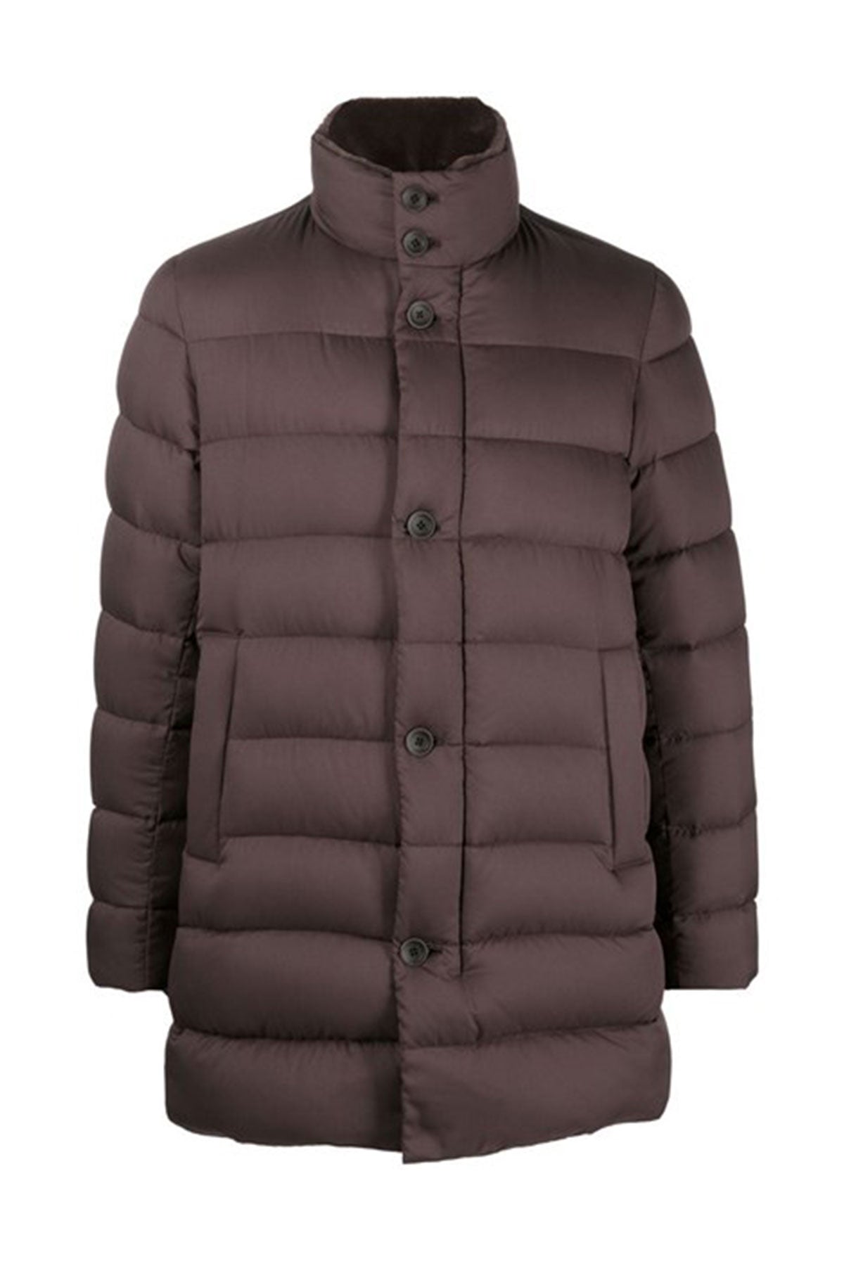 Herno Yakası Eko Kürk Detaylı Puffer Kaban-Libas Trendy Fashion Store