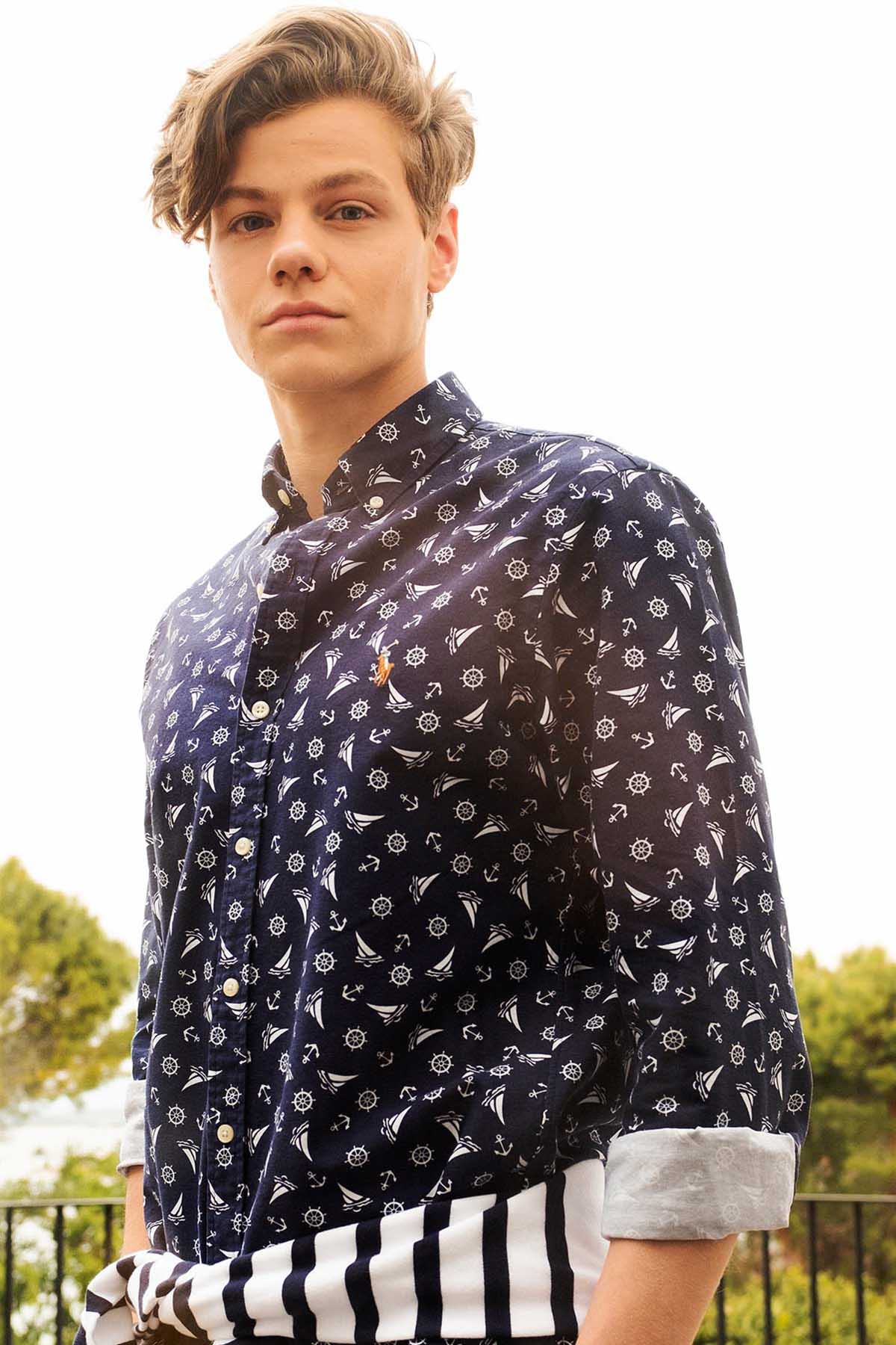 Polo Ralph Lauren Slim Fit Marin Gömlek-Libas Trendy Fashion Store